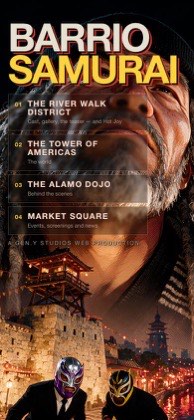 Barrio Samurai on a phone