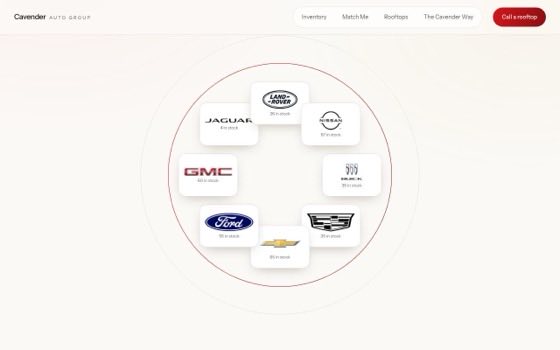 Cavender Auto Family, further down the page