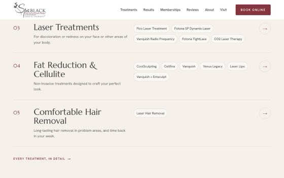 Spa Black, further down the page