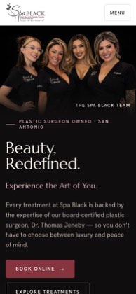 Spa Black on a phone