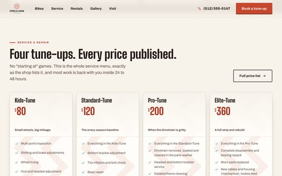 Spoke & Chain Cycles, further down the page