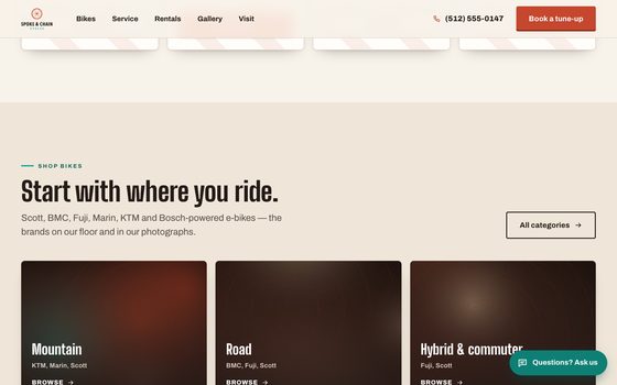 Spoke & Chain Cycles, further down the page